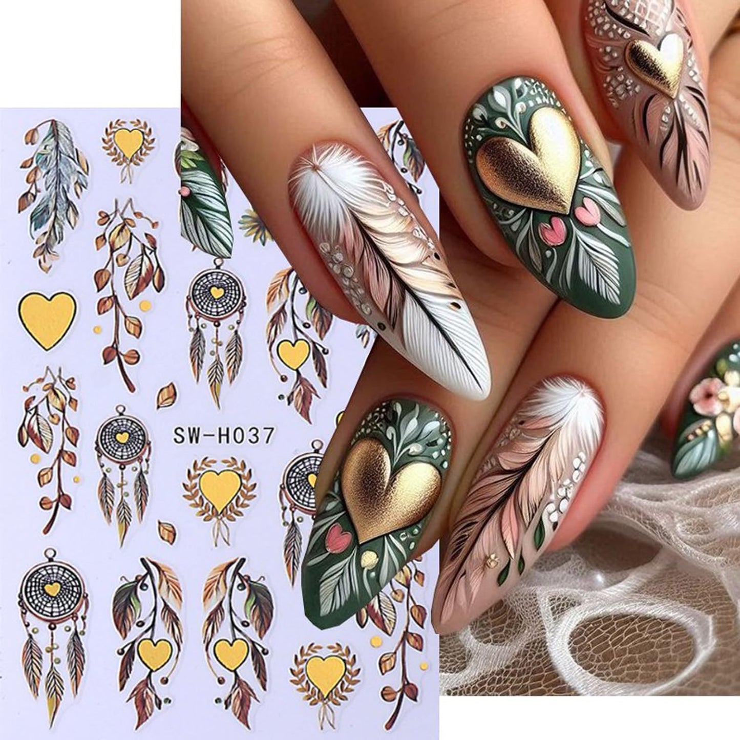 4Sheet Christmas Nail Art Stickers Santa Claus Elk Snowflake Nail Decals 3D Self-Adhesive Fireworks Clock Bow Designs Nail Supplies Winter Xmas Nail Sticker Nail Art for Women DIY New Year Nail Decor