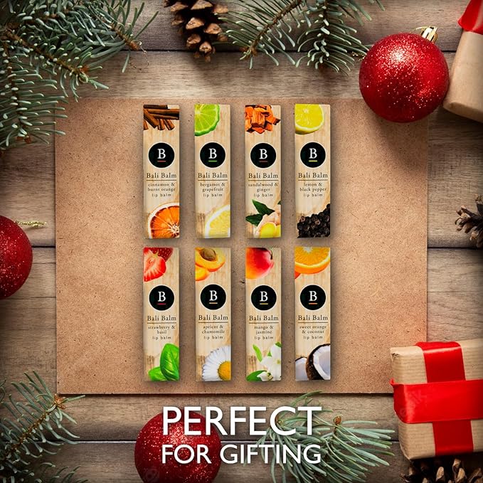 Moisturizing Lip Balm 0.50 Oz - Lemon & Black Pepper Flavour - Natural Lip Balm - Vegan and Beeswax-Free Formula - Hydrating Flavored Lip Balm - Shea Butter Enriched Formula