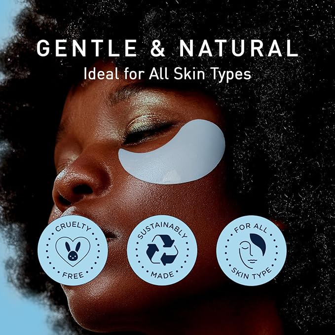 Enaskin Naturals Under Eye Patches for Dark Circles: 30 Pairs Retinol Collagen Eye Gels Mask - Reduce Wrinkles Puffy & Bags - Skin Treatment Pads - Anti Aging Moisturizer For Women (Blue)