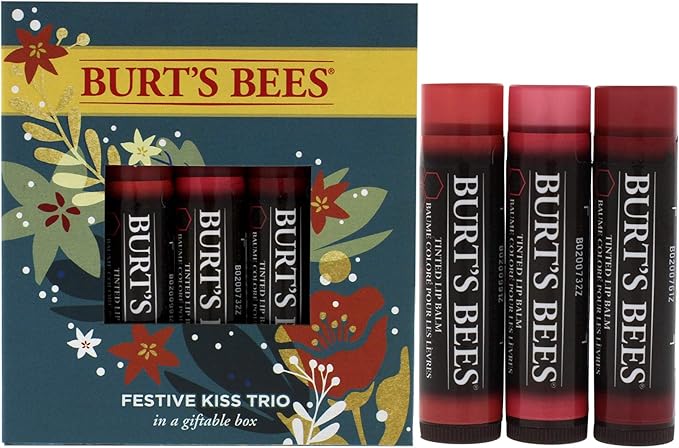 Burt's Bees, Festive Kiss Trio 2020, 3 Count