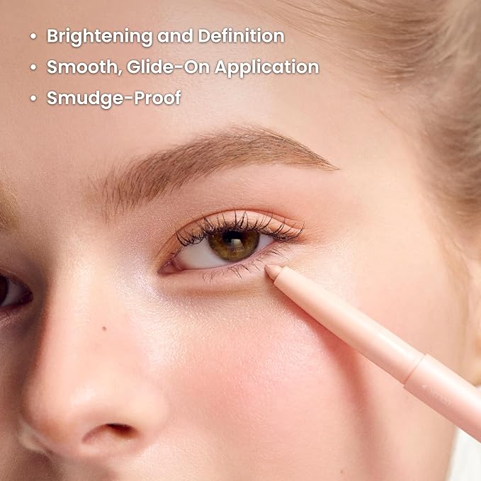 COLORGRAM Under Eye Highlighter Stick 07 Warm Peach | Silky-Smooth Long-Lasting Highlighter & Contouring Stick for Smudge-Proof, Shining Daily Makeup | K-Beauty Face Highlighters & Luminizers