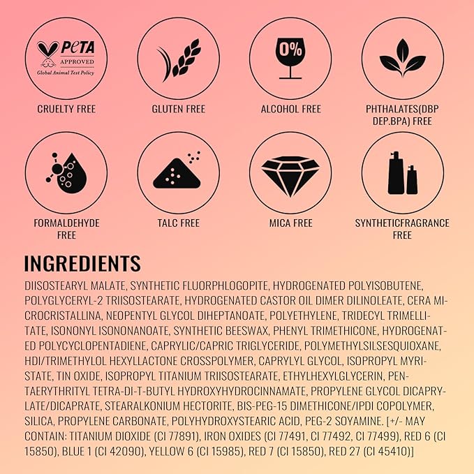 Oulac Orange Red Lipstick for Women with Metallic 3D Shine Lightweight Hydrating Formula, High Impact Lip Color, Vegan Beauty, Full Coverage Lip Makeup, Christmas Gifts for Women, Dangerous(02)