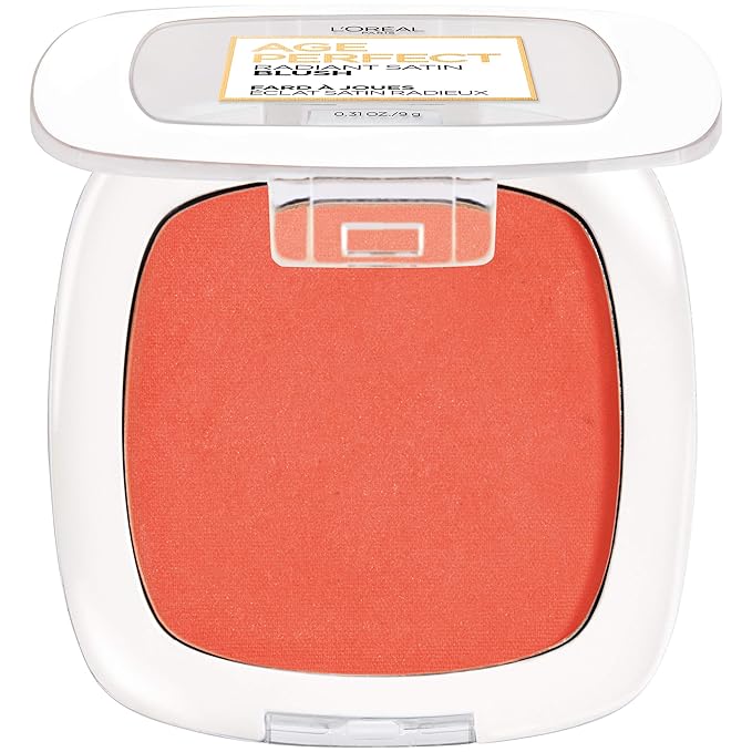 L'Oreal Paris Age Perfect Radiant Satin Blush with Camellia Oil, Marigold