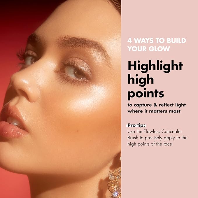 e.l.f. Halo Glow Liquid Filter, Complexion Booster For A Glowing, Soft-Focus Look, Infused With Hyaluronic Acid, Vegan & Cruelty-Free, 4 Medium