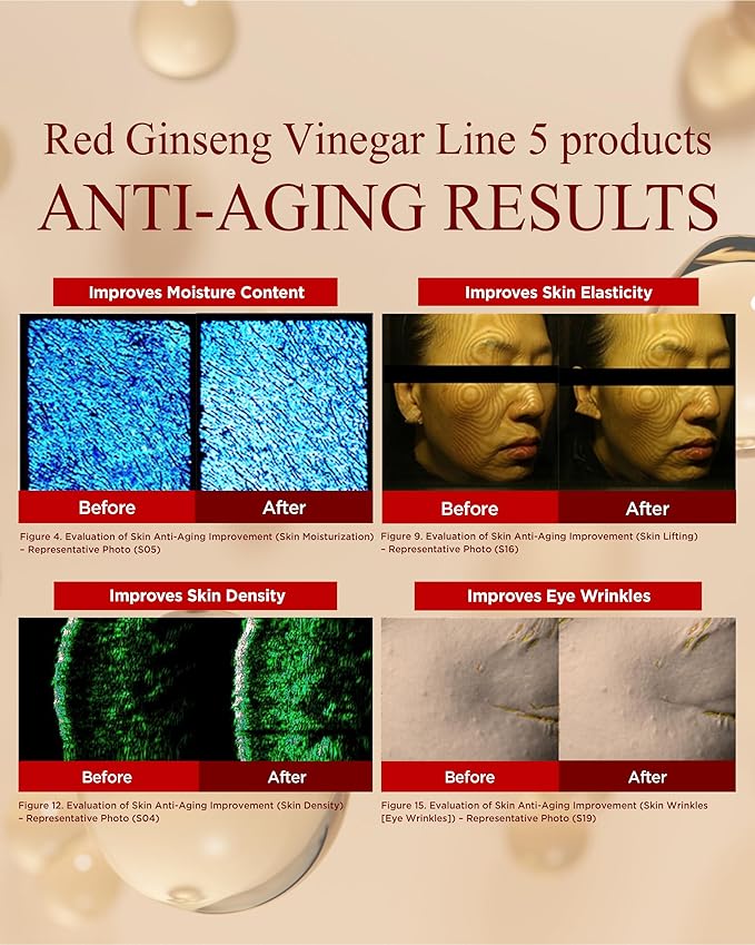 Bonyongo Red Ginseng Vinegar Essence– Revitalizing & Intensive Nourishing for All Skin Types - Hydrated and Glowing Skin with Fermented Red Ginseng - Korean Skincare, 1.5 fl.oz.
