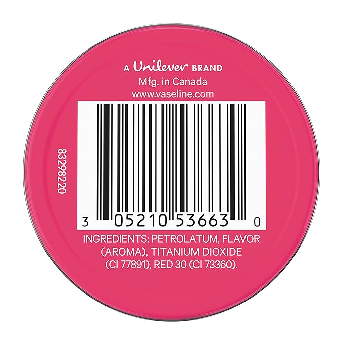 Vaseline Lip Therapy Lip Balm Tin Rosy Lips 0.6 oz 6 Count
