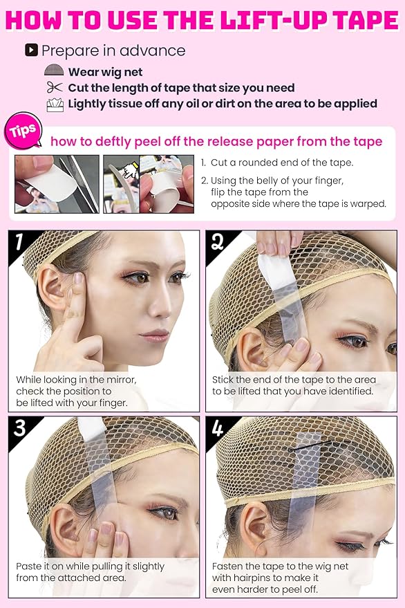 Cosplay Face Lift up Tape medical-grade face lifting tape invisible