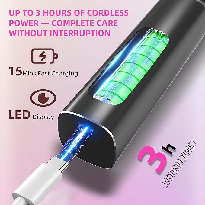 2 in 1 Electric Foot Callus Remover,9 Adjustable Speeds Rechargeable Electric Dead Skin Sander Pedicure Tools with Sandpaper Disk and Nail Drill Bits,Grinding Heads for Women&Men