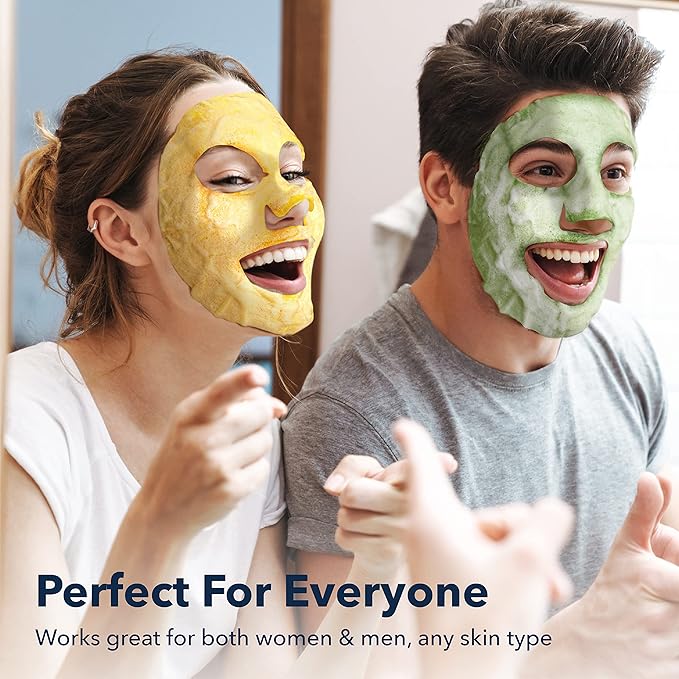 Purederm Deep Purifying Pink O2 Bubble Mask Peach (5 Pack) – Bubble Face Sheet Mask for Purifying & Moisturizing