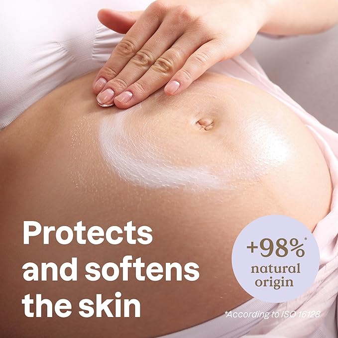 ATTITUDE Pregnancy Nourishing Body Cream, EWG Verified, Dermatologically Tested, Plant and Mineral-Based, Vegan Maternity Products, Argan Oil, 8 Fl Oz