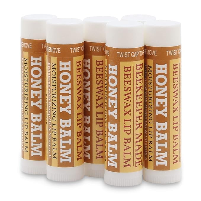 Beekeeper Made Beeswax Bulk Lip Balm, 40 Count Honey Flavor | For Men, Women, and Children. Great for Gifts, Showers, & More