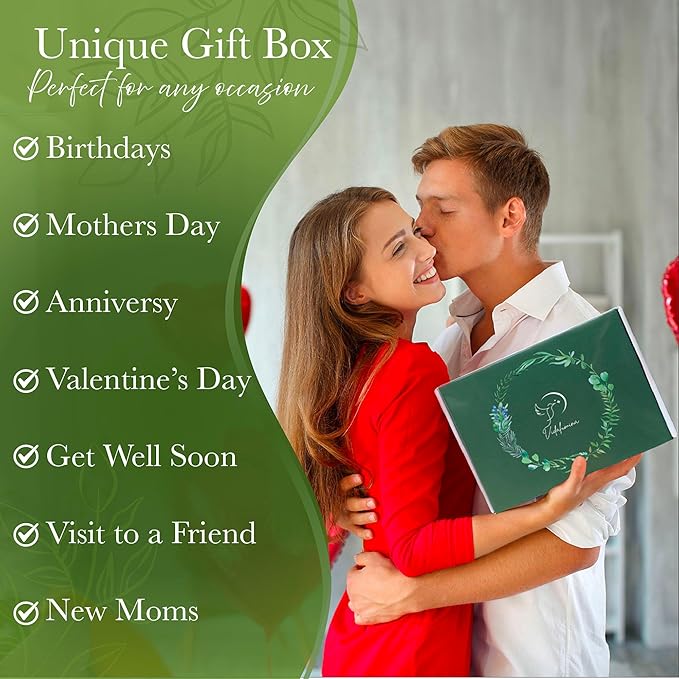 Spa Box Gift Set for Women, Spa Gift Baskets for Women, Self Care Gifts for Women, Get Well Soon Gift Baskets for Women, Spa Kit For Women, Care Package for Women, Gift Sets for Her, Sister, Mom.