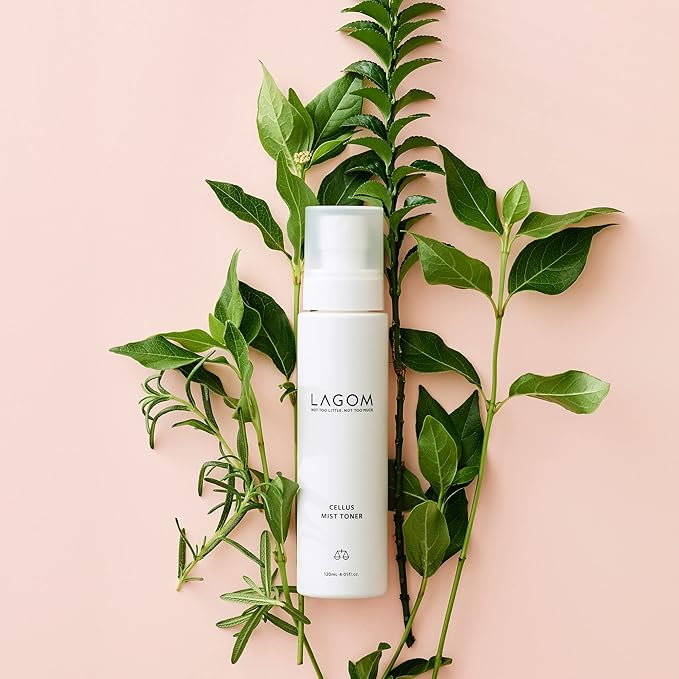 LAGOM Cellus Mist Toner Natural Moisturizing Spray, pH Balance, Subacid, Alcohol-Free, Zero-Irritation, Fragrance-Free, Facial Serum 4.05 Fl Oz