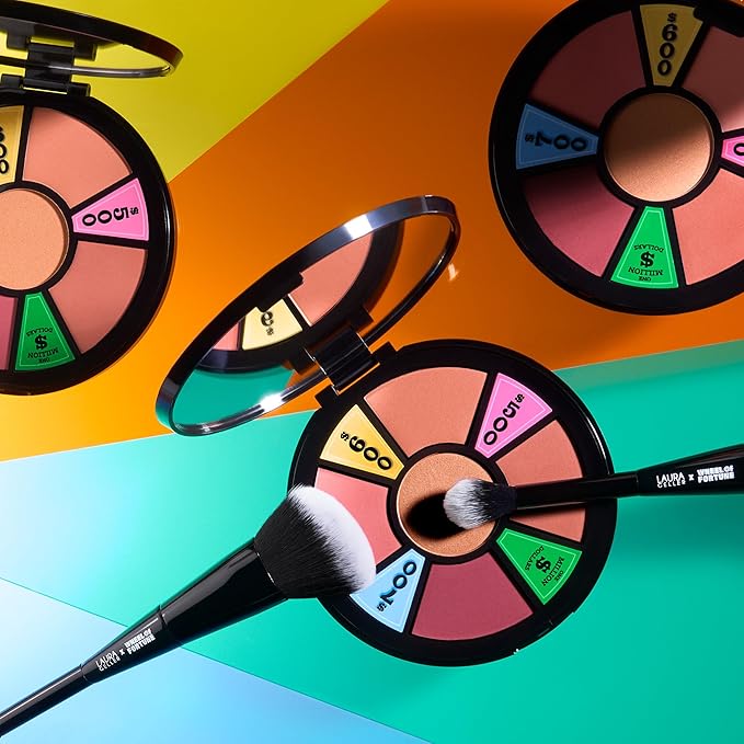 LAURA GELLER NEW YORK Wheel for Fortune Million Bucks Spackle Makeup Primer and Face the Day Blush Palette Kit