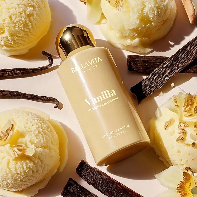 BELLAVITA Gourmet Collection Vanilla Edp Musk, Fruity Long Lasting Fragrance Perfume For Men And Women 100ml
