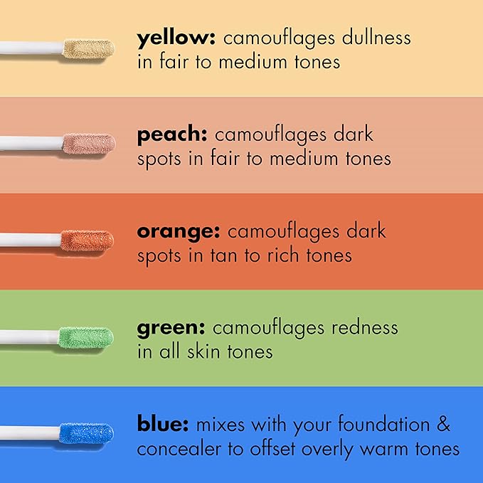 e.l.f. Camo Color Corrector, Hydrating & Long-Lasting Color Corrector For Camouflaging Discoloration, Dullness & Redness, Vegan & Cruelty-Free, Green