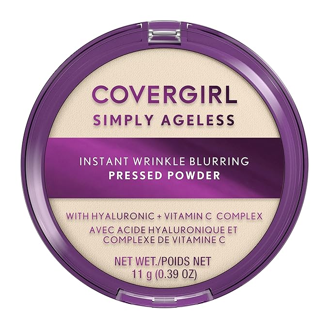 Covergirl Simply Ageless Instant Wrinkle Blurring Pressed Powder, Translucent, 0.39 Oz.