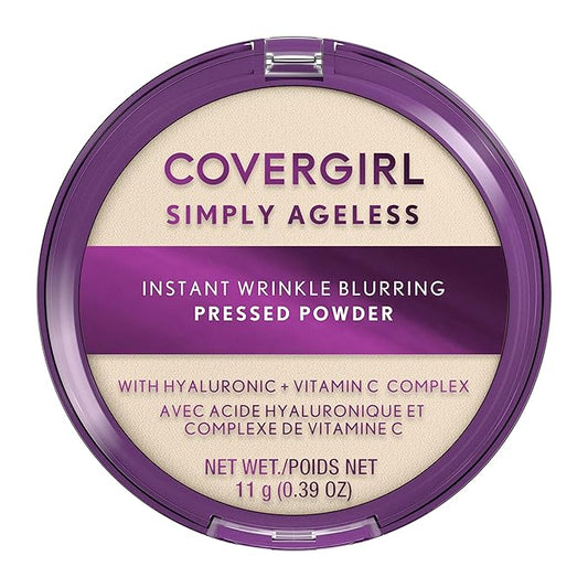 Covergirl Simply Ageless Instant Wrinkle Blurring Pressed Powder, Translucent, 0.39 Oz.