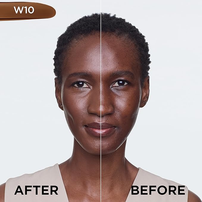 L’Oréal Paris True Match Super-Blendable Foundation, Medium Coverage Liquid Foundation Makeup with SPF 17, W10, Deep, 1 Fl Oz (Pack of 2)