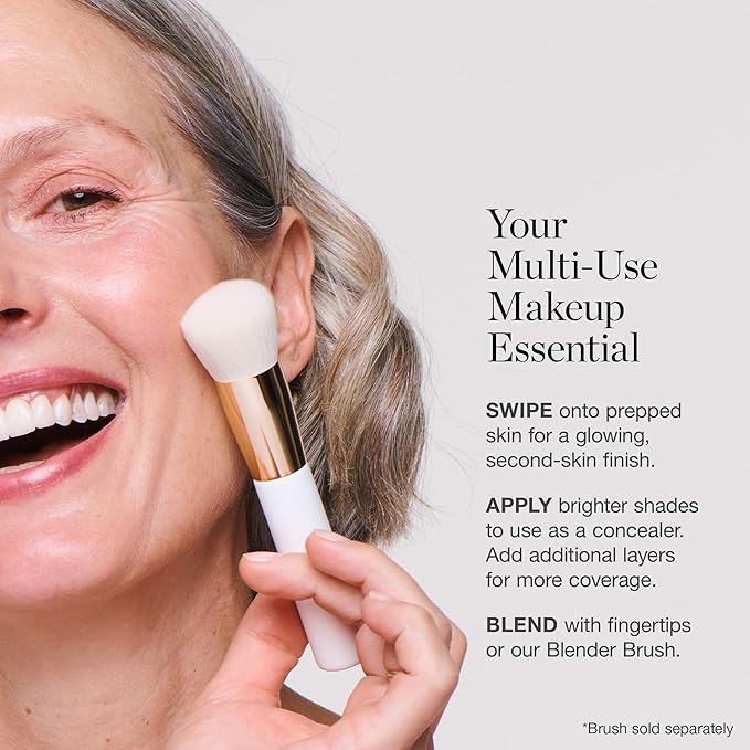 Ogee Sculpted Complexion Foundation Stick (Hazel 2.00N - Light, Golden Undertones) Full Coverage Foundation Makeup - Instantly Balance & Even Complexion - 70% Organic Ingredients