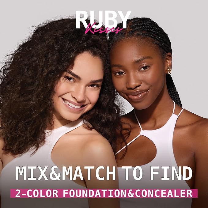 Ruby Kisses 3D Face Creator Cream Foundation & Concealer, 12 Hours Long Lasting, Medium to Full Coverage, Non-Greasy, Ideal for Makeup & Contour Palette (Level 6)