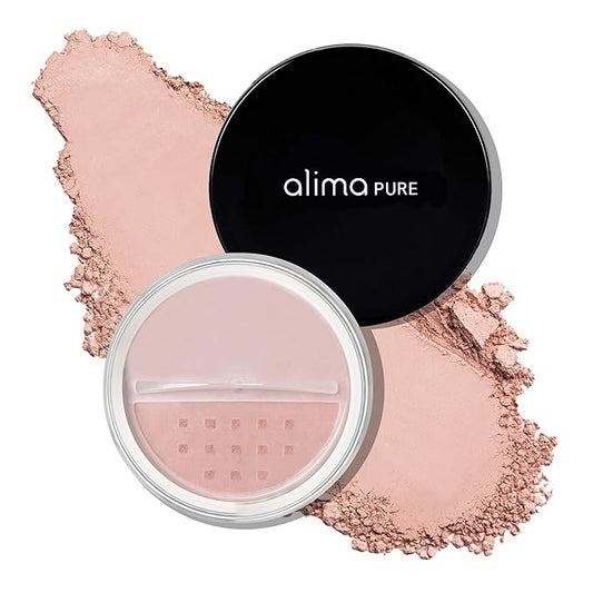 Alima Pure Loose Mineral Blush, Powder Blush Makeup, Cheek Tint Face Blushes with Satin Matte Finish, Pink Blush Makeup, Talc Free Blush, Natural Blush for cheeks Vegan Blush .15 oz/ 4.5 g