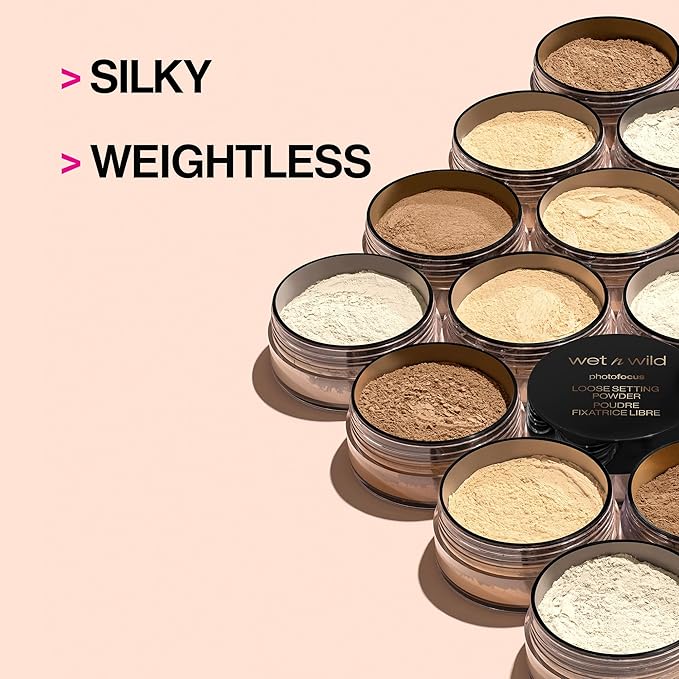 wet n wild Loose Setting Powder Photo Focus Loose Finishing Powder Off-White Translucent