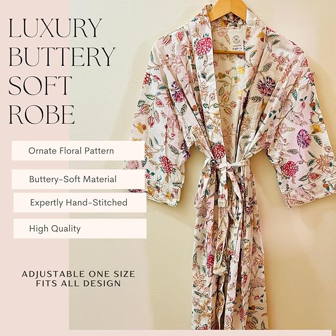 Spa Gift Set with Robe - 7 pc for New Mothers Postpartum Moms & Expecting- Luxurious Gift Set w Jasmine Candle Honey Lotion Coconut Oatmeal Body Scrub - All-Natural for Self-Care. Push present.