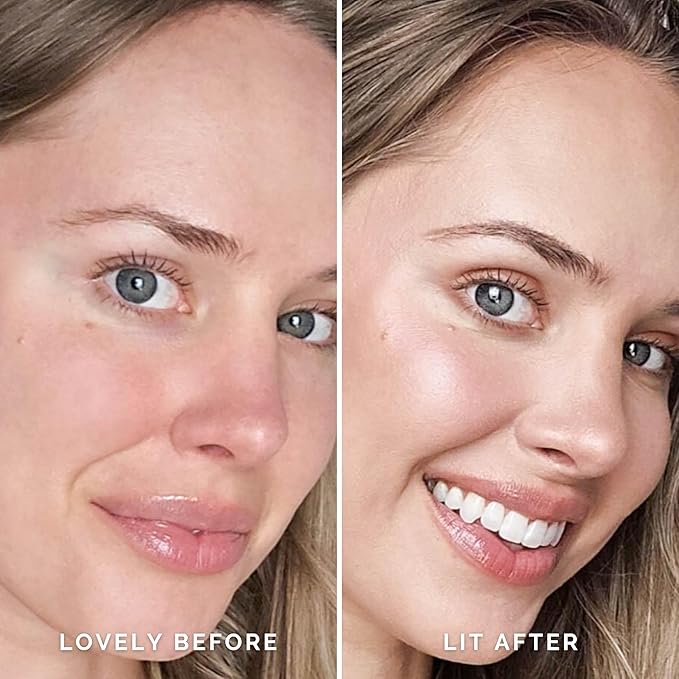 Elizabeth Mott Thank Me Later Glow Enhancer & Primer - Illuminating Makeup Base & Highlighter for Radiant Skin - Lightweight, Long-Lasting, Vegan & Cruelty-Free, Sheer Light Glow Shade, 30g