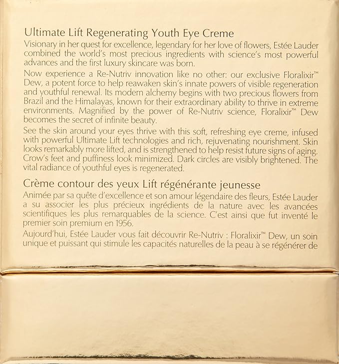 Estee Lauder Re-Nutriv Ultimate Lift Regenerating Youth Eye Creme, 0.5 Ounce