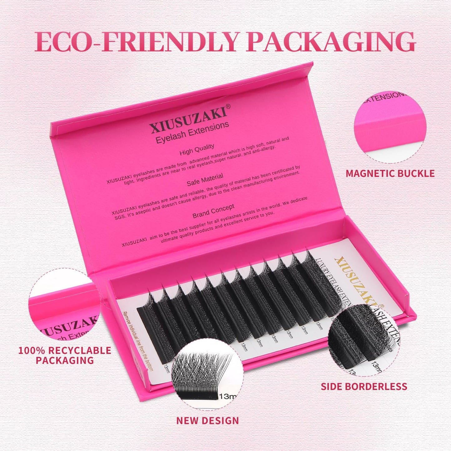 Lash Extensions 4D Eyelash Extensions W Lashes 0.07mm Thickness D Curl Lashes 8mm Soft Lash Trays Pestañas Pelo a Pelo Natural Matte Black False Eyelashes Individual Lashes(W-4D-0.07-D,8mm)