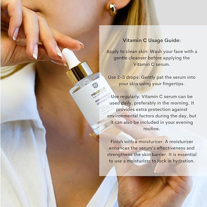 Vitamin C Facial Serum | Daily Antioxidant Support with Niacinamide, Licorice Root & Ginkgo Biloba | Hydrating & Nourishing Formula 30ml