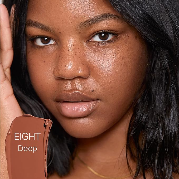 Saie Slip Tint Tinted Moisturizer with SPF 35 - Light Coverage, Glowy Skin Tint & Mineral Sunscreen for Face with Hydrating Hyaluronic Acid - Summer Makeup Essential - Shade Eight (1.35 oz)