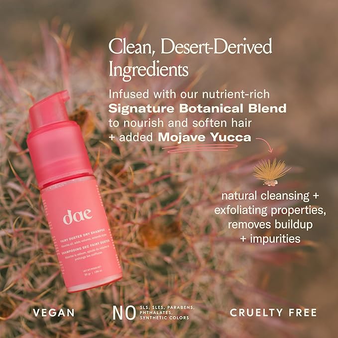 DAE Hair Fairy Duster Dry Shampoo Powder - Volumizing Non-Aerosal Natural Ingredients