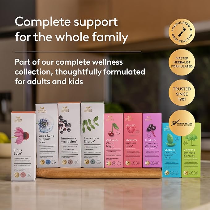 Deep Lung Support Tonic, Traditional Herbal Formula for Respiratory Wellness with Elecampane, White Horehound & Licorice Root, Liquid Absorption, Menthol Flavor, Plant-Based, 7.8 floz