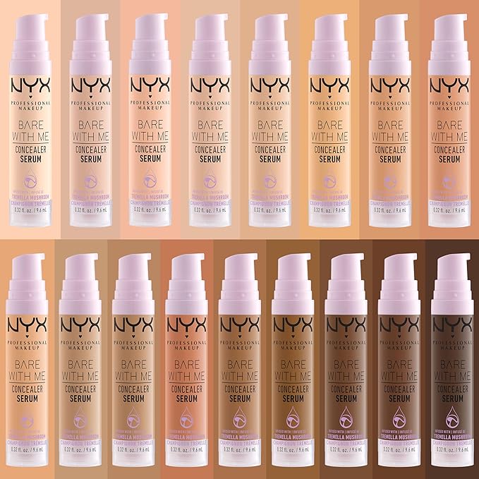 NYX PROFESSIONAL MAKEUP Bare With Me Concealer Serum, Up To 24Hr Hydration - Golden