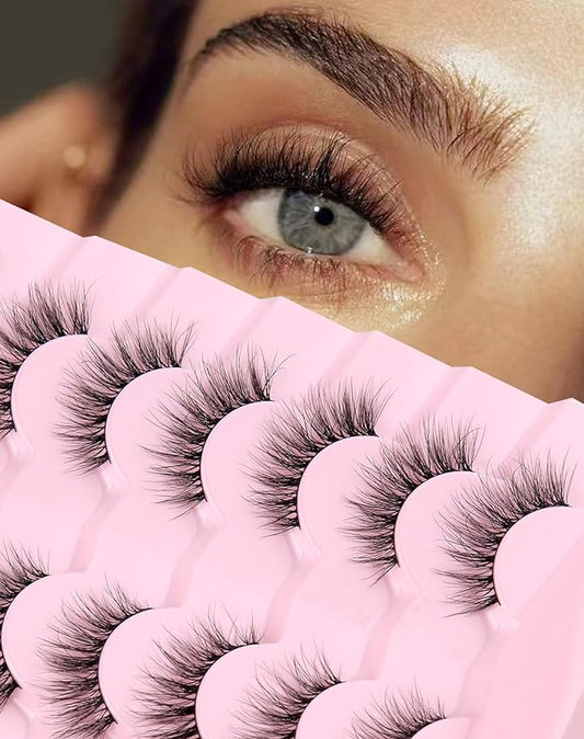 Wispy Lashes Natural Lashes Fake Lashes Natural Look False Eyelashes Natural Eyelashes Wispy Fake Eyelashes Cat Eye Lashes UP12