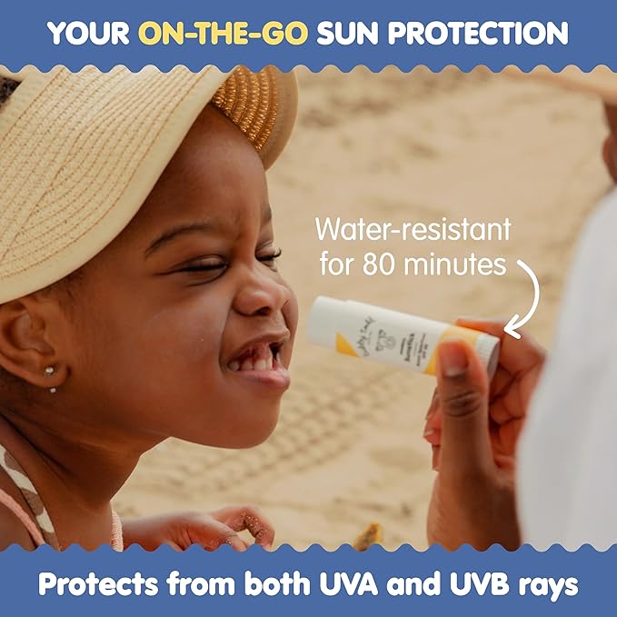 Tubby Todd Face and Body Mineral Sunscreen Kit for Baby, Toddler and Kids - Sunscreen 4 Fl Oz and Sunstick 0.5 Oz Duo Bundle - Fragrance-Free