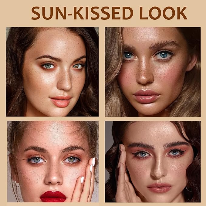 Freckle Pen, Freckle Makeup Pen for Face, Waterproof Long Lasting Quick Dry Faux Freckle Pen, Soft Artificial Freckles Makeup Face Decoration, Create Natural Sunkissed Skin (Chestnut)