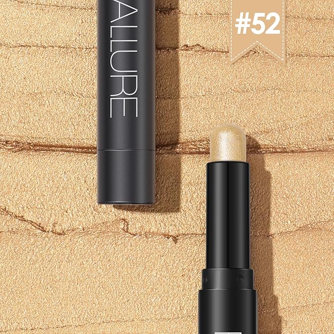 FOCALLURE Shimmer and Matte Cream Eyeshadow Stick,Smooth Brilliant Eye Brightener Pencil,High Pigment Eye Highlighter Pen for Women,Long Lasting Waterproof Eye Shadow and Liners Makeup (Tyndall)