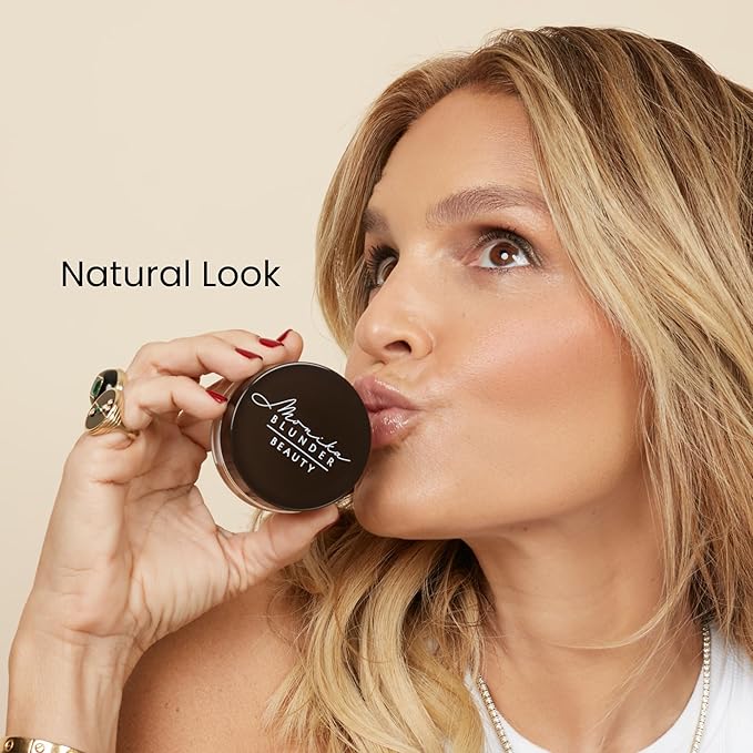 Monika Blunder Beauty - Blunder Cover Foundation/Concealer - Shade: 4.25 - Vier.25 - Light/Medium Olive Undertones - Clean Beauty, All-In-One, Fragrance-Free, Cruelty-Free, Vegan - 0.62 oz