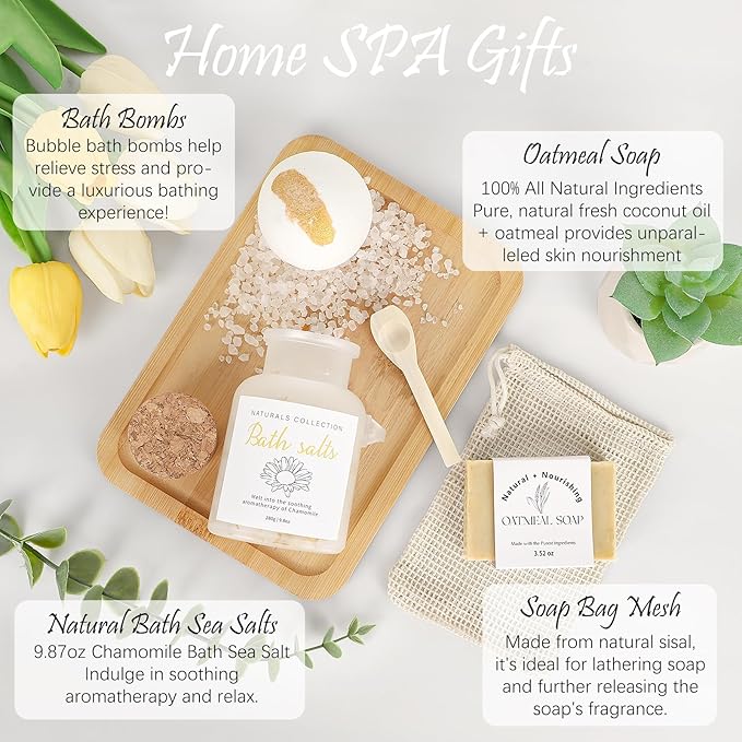 Thank You Gifts for Women, 8pcs Employee Appreciation Gifts Baskets for Women Thank You Farewell Gifts for Coworkers Teacher Boss Hostess Secretary Nurse Mom Pastor- Best Spa Gratitude Box w/Candle