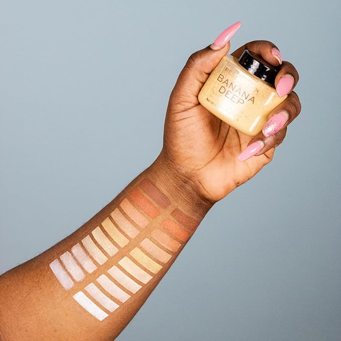 Revolution Beauty, Loose Baking Powder, Makeup Setting Powder, Long Lasting Coverage, Mattifies & Reduces Shine, Banana, 1.13 Oz