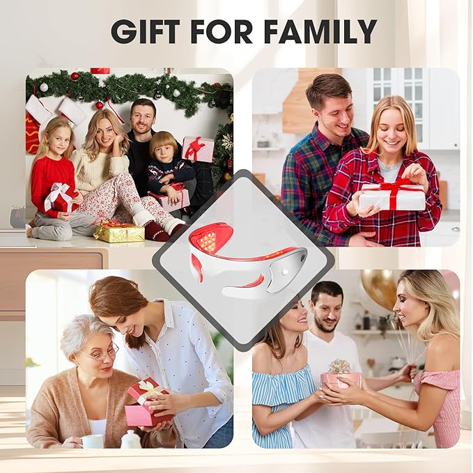 LED Red Light Therapy Eye Device, 3 Modes Red Light Eye Mask with Multi-Frequency Vibration for Anti-Aging, Skin Rejuvenation, Dark Circles, Eye Bags and Wrinkles