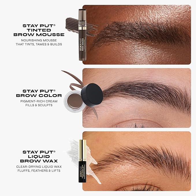 Milani Brow Tint- Stay Put Tinted Brow Mousse, Nourishing, High-Pigment infused with Shea Butter, Jojoba Seed Oil & Panthenol Vitamin B5 - Taupe