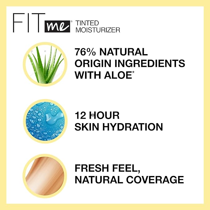 Maybelline New York Maybelline Fit Me Tinted Moisturizer, 355, 1 Fl. Ounce ., 355, 1 fluid_ounces (Pack of 2)