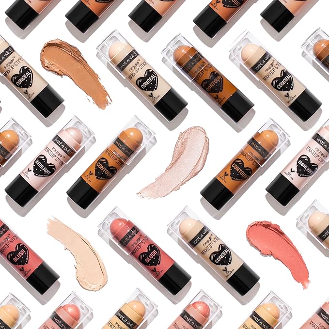 wet n wild Mega Glo Vitamin E Makeup Stick, Buildable & Blendable Color, Versatile Use, Cruelty-Free - Glitzed Spell