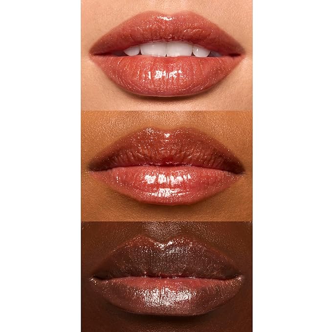 e.l.f. Glow Reviver Lip Oil, Nourishing and Hydrating with High-Shine Glimmer Finish & Sheer Wash Of Color, Minty Scent, Non-Sticky, Vegan & Cruelty-free, Super-neutral