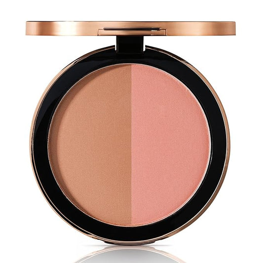 M. Asam Magic Finish Satin Blush Dark Honey & Nude Flush (0.14 Oz) – Make-Up Powder Blush For A Fresh & Radiant Look With Hyaluronic Acid & Ultra-Fine Color Pigments For Fuller Looking Cheeks