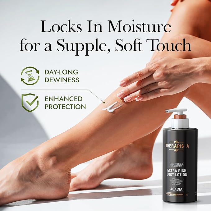 Scented Body Lotion for Women – Deep Hydration & Nourishing Moisturizer with Shea Butter, Ceramides & Panthenol to Soften & Strengthen Extremely Dry Skin (Acacia, 17.0 fl oz)